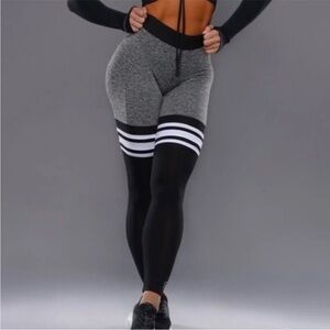 Bombshell Sportswear Thigh High Sock Leggings Size Medium